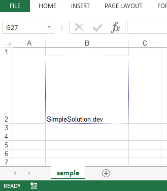Excel output file for hair border style and indigo border color