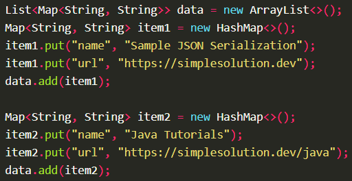 Serializes Java object into JSON string using Gson.toJson() with Gson