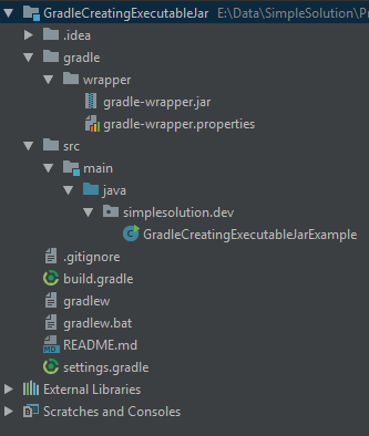 Gradle Creating Executable JAR File