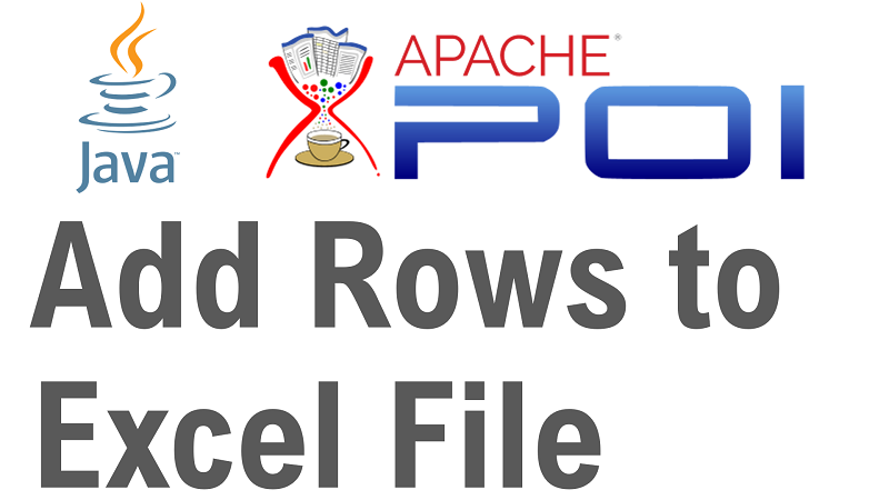Java Add Rows to Existing Excel File using Apache POI