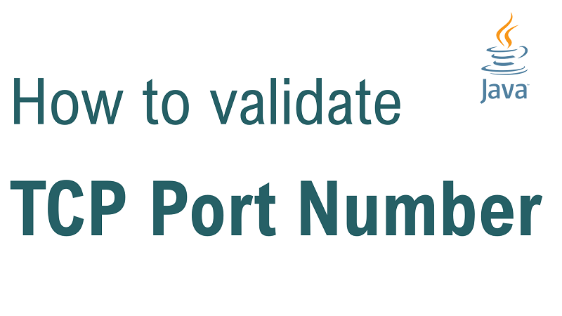 Java Check a Valid TCP Port Number