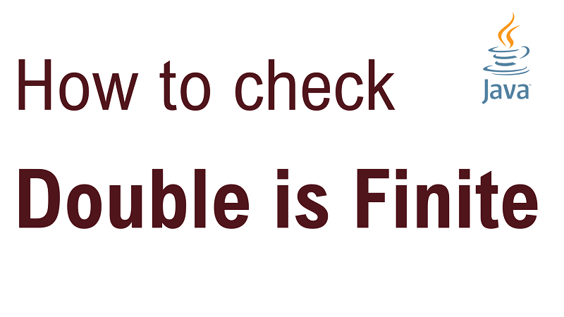 Java Check Double is Finite Number