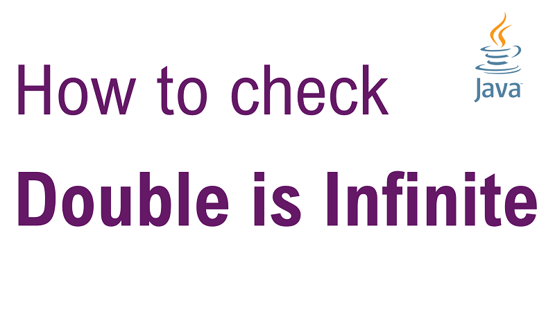 Java Check Double is Infinite Number