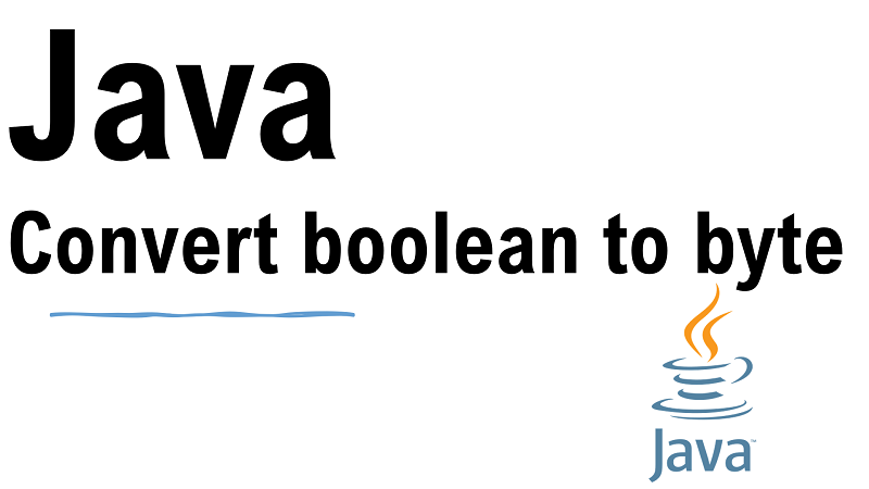Java Convert boolean to byte
