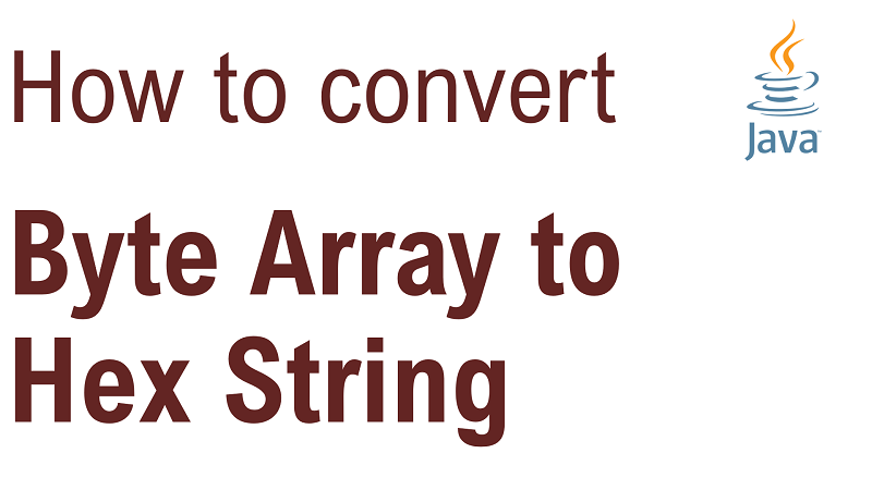 Java Convert Byte Array to Hex String