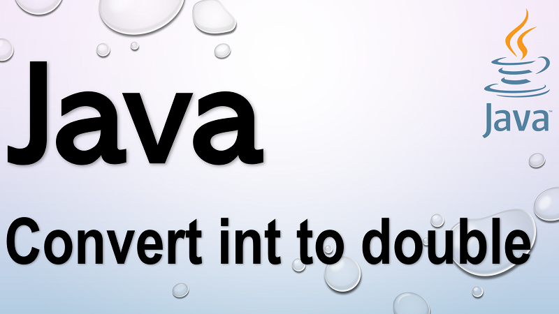 Convert int to double in Java