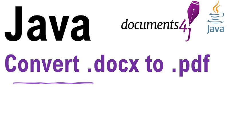 Java Convert Word File Docx to PDF using documents4j library
