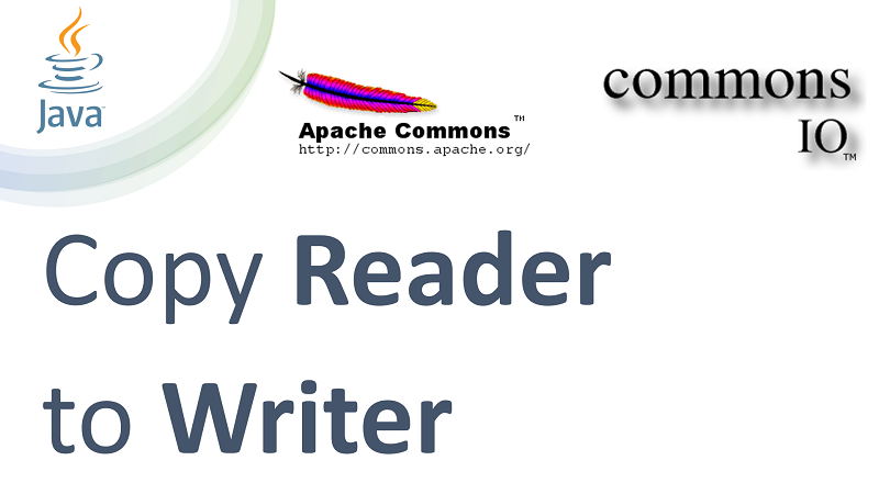 Copy Reader to Writer in Java using Apache Commons IO
