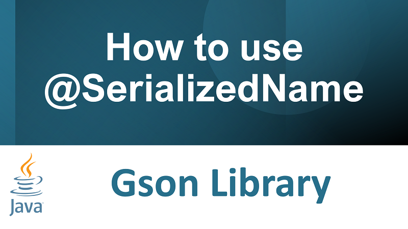 Java Gson custom field name using @SerializedName annotation
