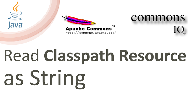 Java Read Classpath Resource as String using Apache Commons IO
