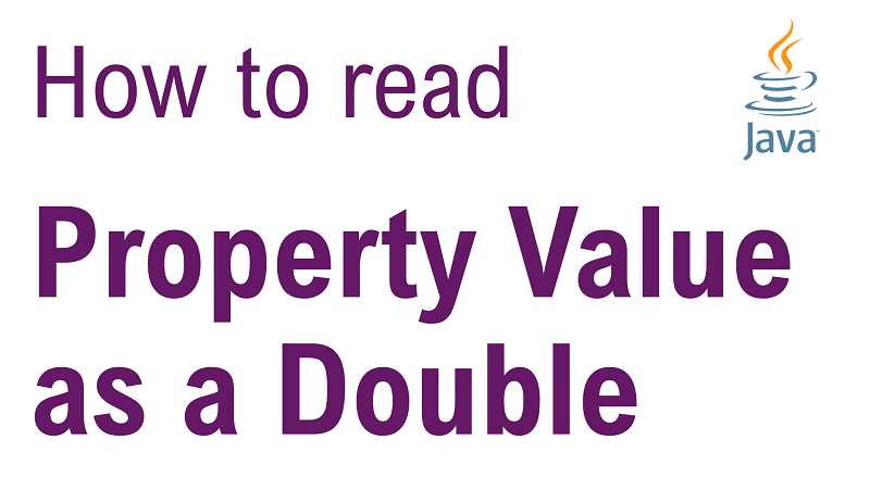 Java Read Property Value as Double