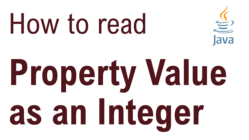 Java Read Property Value As Integer