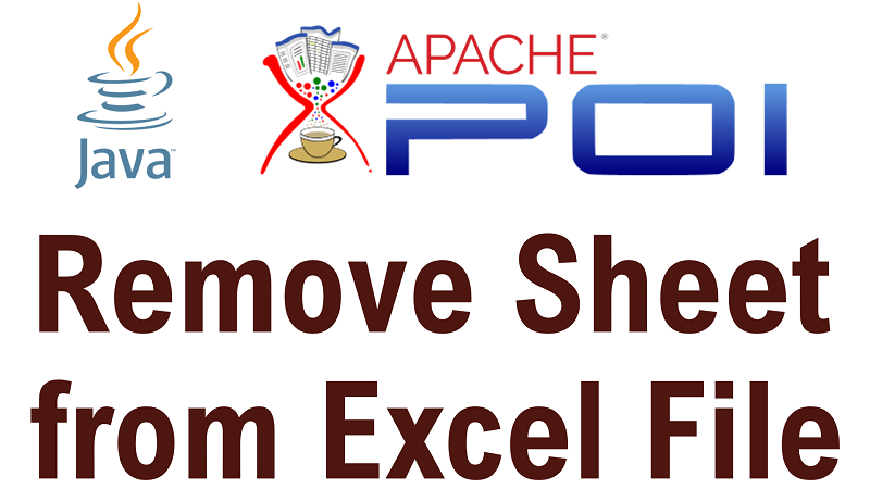 Java Remove Sheet from Existing Excel File using Apache POI