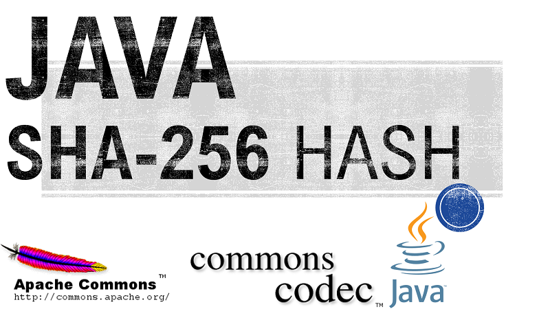 Java SHA-256 Hash using Apache Commons Codec