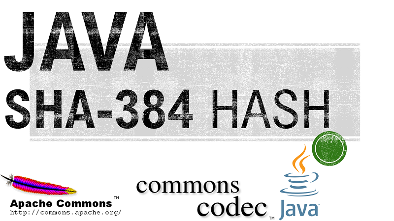 Java SHA-384 Hash using Apache Commons Codec