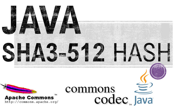 Java SHA3-512 Hash using Apache Commons Codec