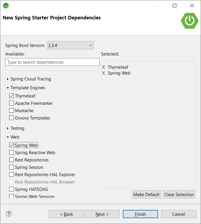 Spring Boot Web Application Export and Download Text File - Create New Project