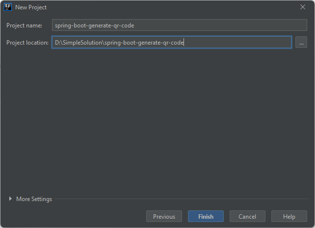Spring Boot Generate QR Code Image Files