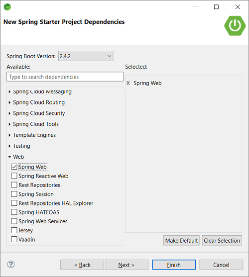 Create New Spring Boot RESTful API Project