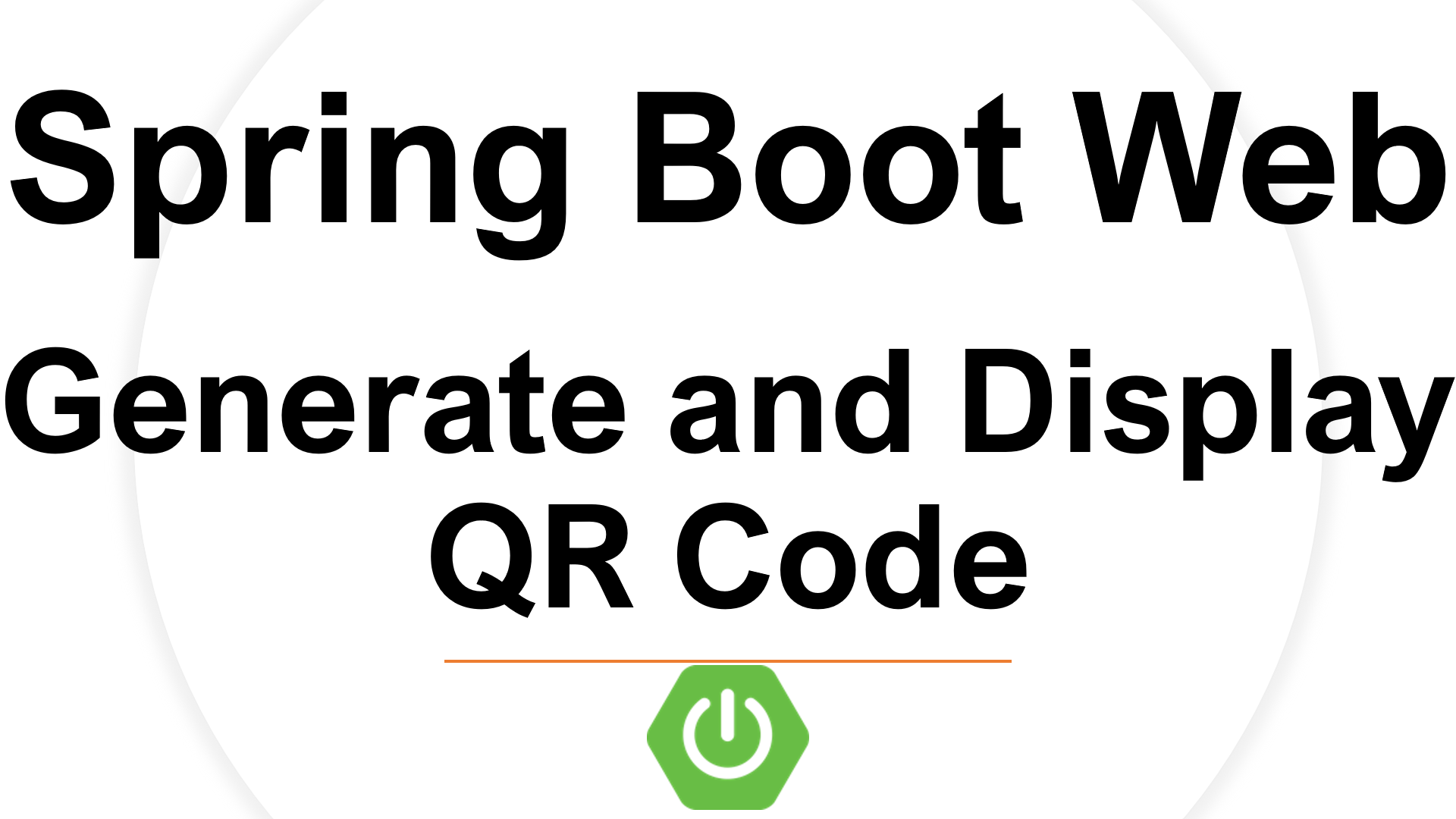 Spring Boot Web Generate and Display QR Code