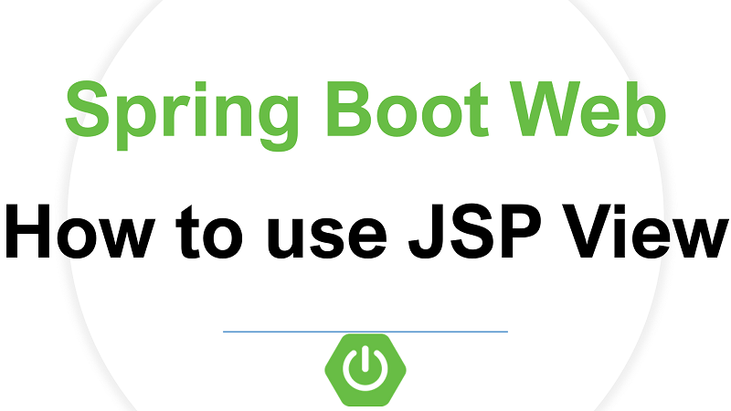 Spring Boot Web with JSP