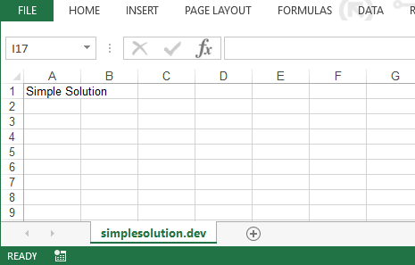 Sample Output Excel File